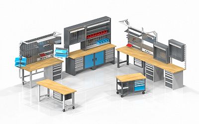 Workshop furniture as a modular system