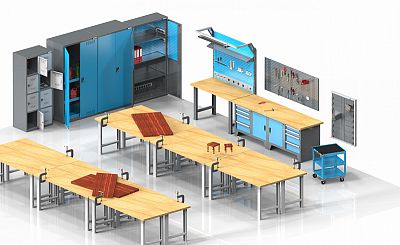 Workshop furniture as a modular system